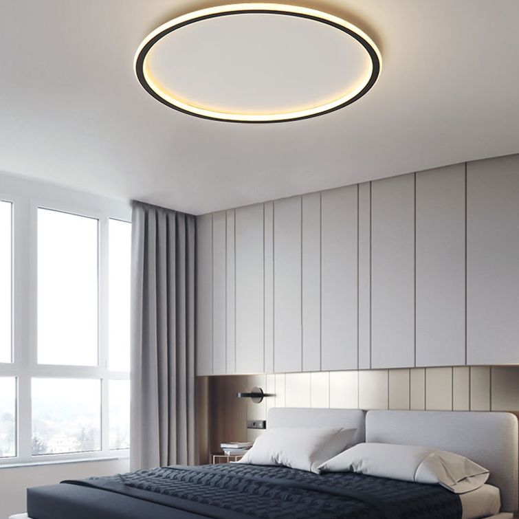 Lámpara empotrada para sala de estar LED de estilo minimalista moderno con iluminación de techo de metal prismático de forma circular