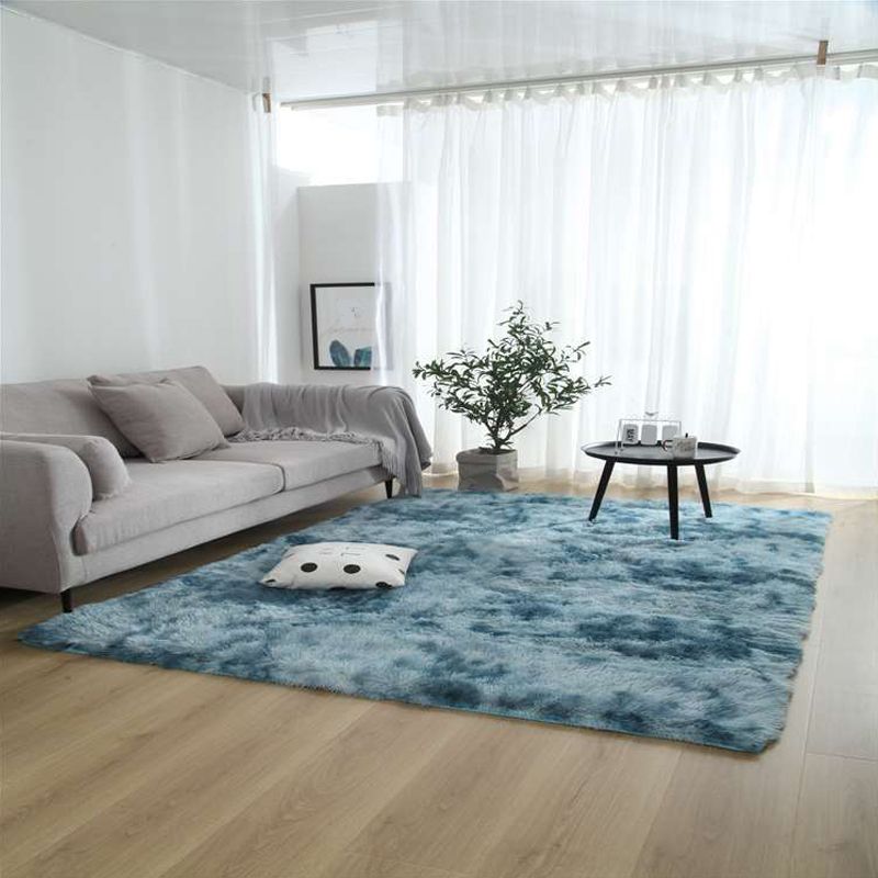 Natürlicher Krawattenfärbem Gemusterter Teppich Multi-Color Fluffy Teppy Anti-Slip Easy Care Teppich für Wohnkultur