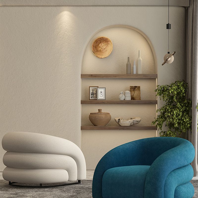 34.65" Wide Contemporary Style Single Sofa Chair Microfiber Arm Chair