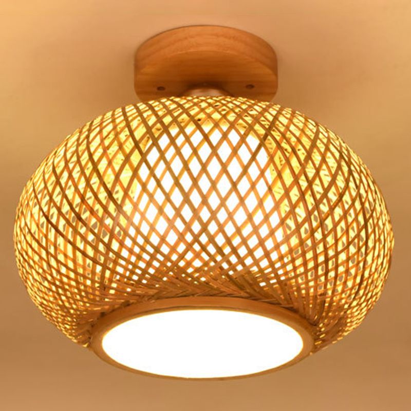 BAMBOO ASIA SEMI FLUSH MONTO APPLICAZIONE 1 LIGHT LIGHT SEMI FLUSH ALLUMINA