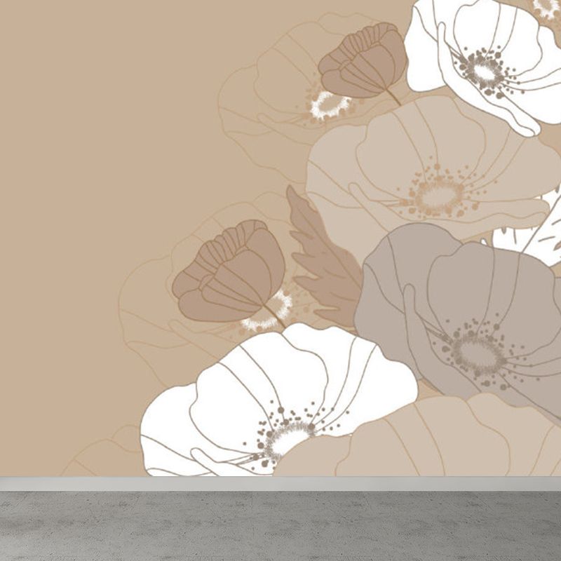 Diverse Flowers Print Wall Mural for Dining Room Florentine Wall Decor, Customised