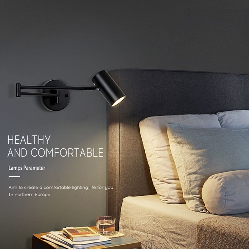 Living Room Wall Sconce Simple Adjustable 1 Light Wall Mounted Light Fixture