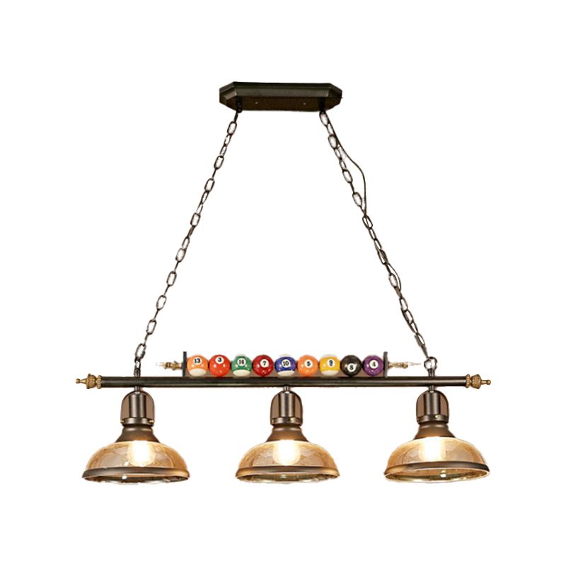 Industrial Style Hanging Lamp Dome Shade Island Light Fixture for Bar (Included Balls)