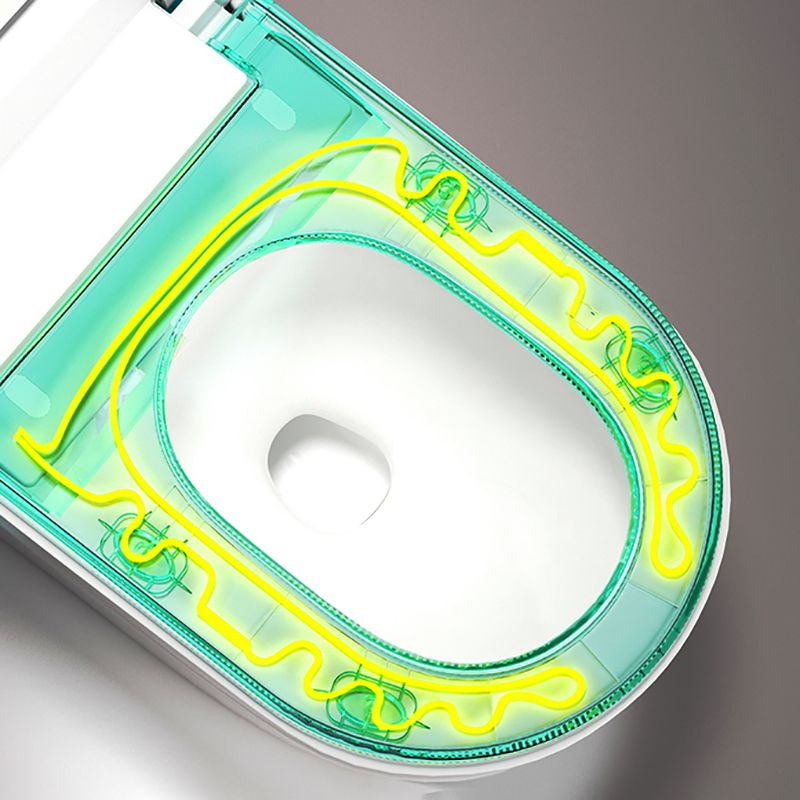 Modern Floor Standing Bidet with Heated Seat White Floor Mount Bidet