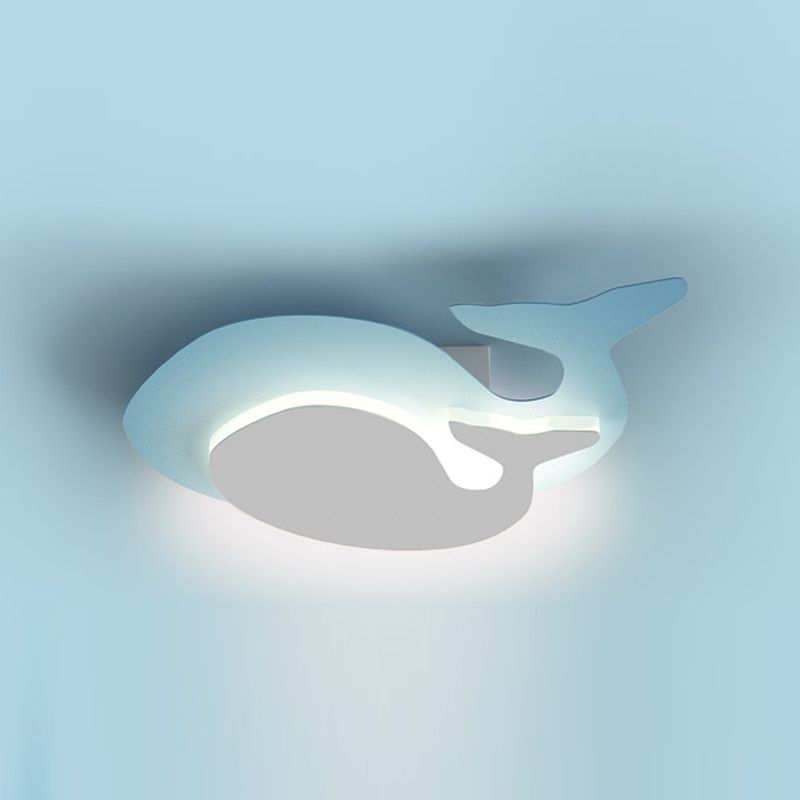 Forma unica a parete leggera in stile metallo 1 metallo a parete leggera in blu