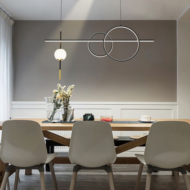Nuova lampada a sospensione in metallo a LED LINEAD LED LED LAD per sala da pranzo