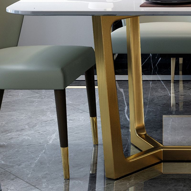 Scandinavian 1/4/5/7 Pcs Dining Chairs Set Sintered Stone Dining Table Set