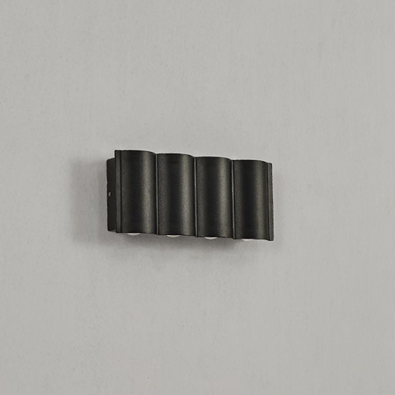 Tubes de style minimaliste moderne de haut en bas de la mur à lad lad lampe à la paroi des lumières murales en métal pour mur extérieur
