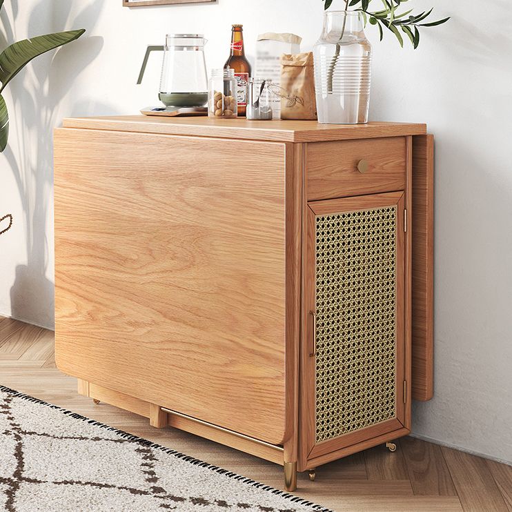 Mesa de comedor rectángulo de mesa de comedor de mediados de siglo 61.8 "