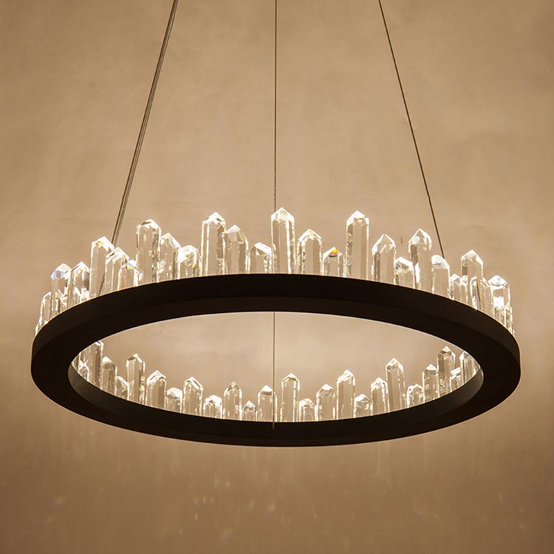 Noordse geometrische kroonluchter Crystal Single Light Led kroonluchter hanger voor woonkamer