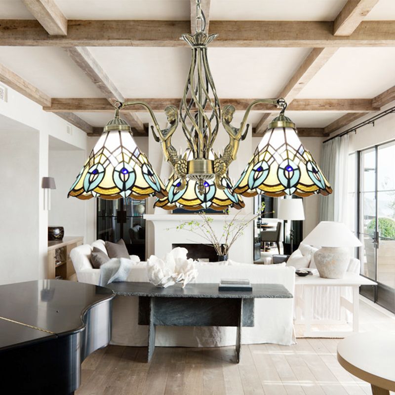 Conola lampada da lampadina a 3 luci bianche con lampada da soffitto a 3 luci con sirena