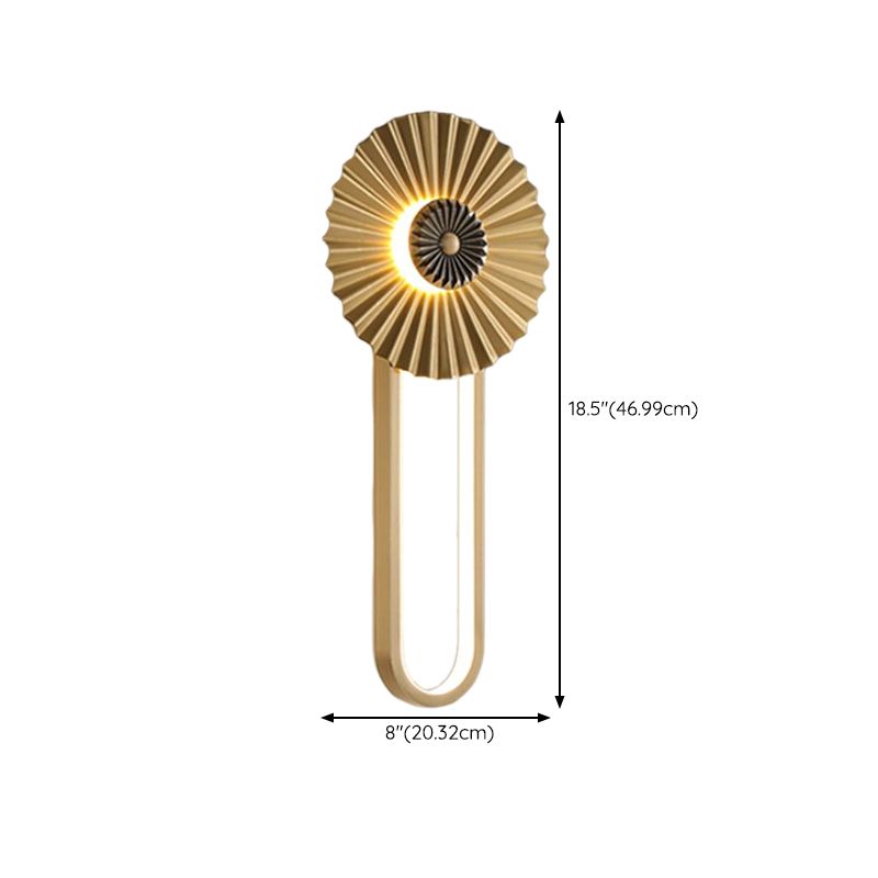 2 - Light Gold LED Bath Bar Solid Brass Post Modern Bathroom Vanity Lighting