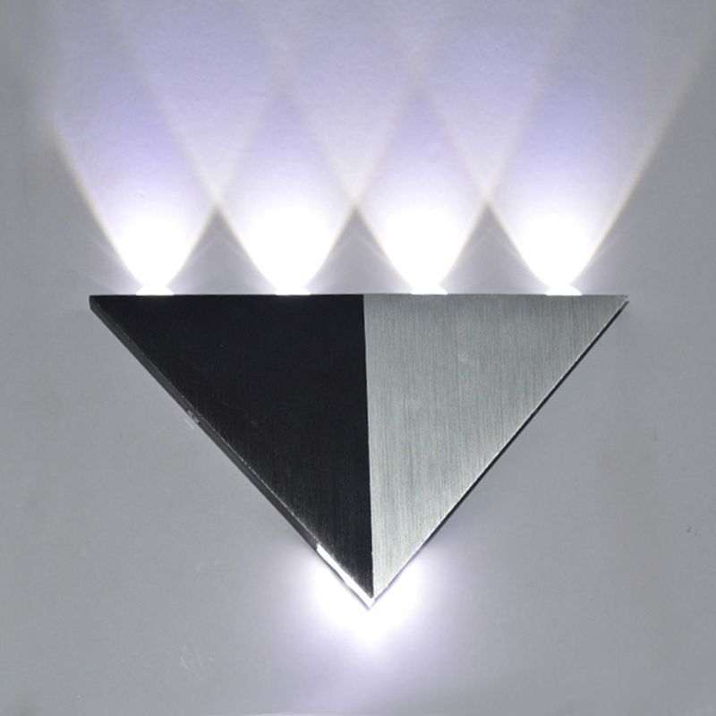 Contemporary Style Geometric Wall Mounted Light Metal Multi Lights Wall Washer Sconce