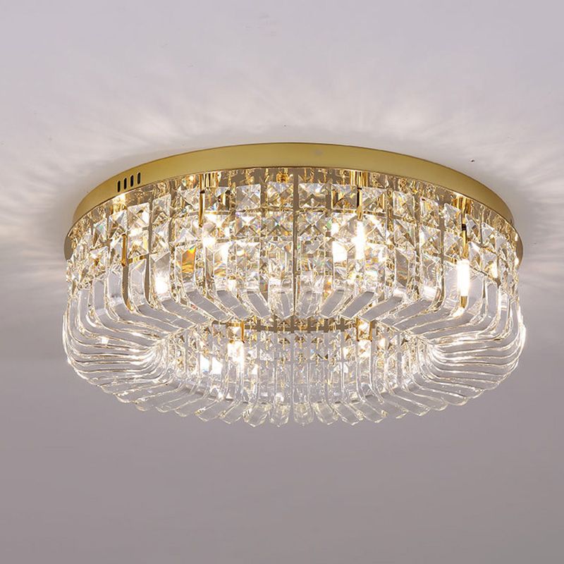 Zeitgenössische Deckenleuchte aus Kristallglas für Esszimmer und Wohnzimmer