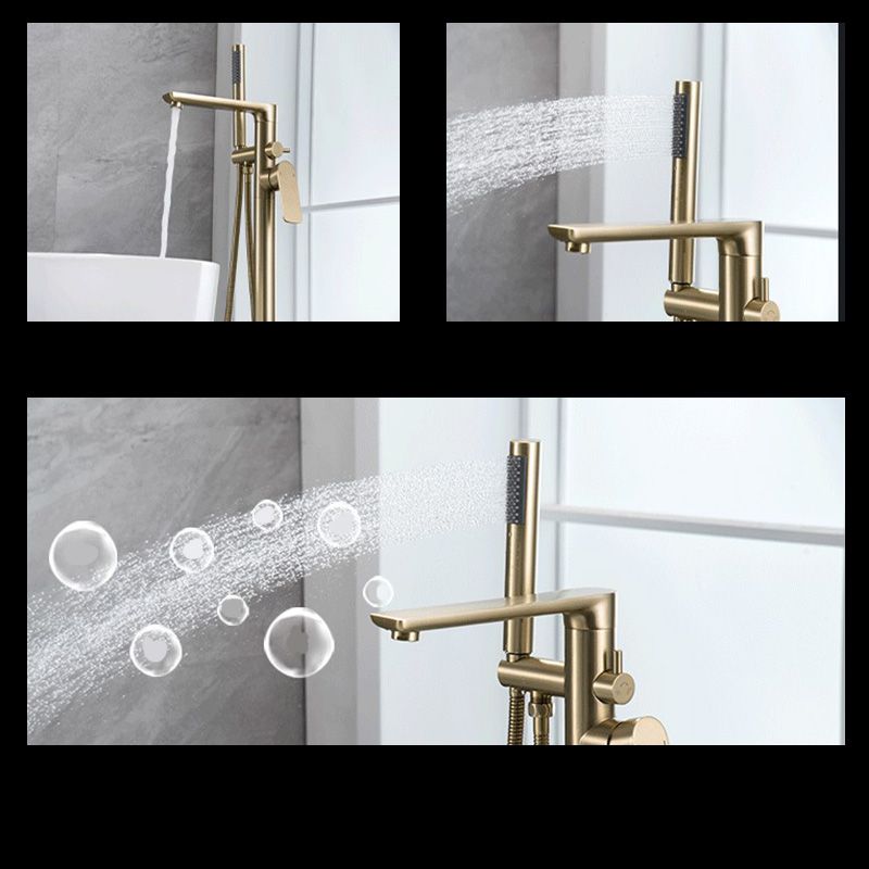 Modern Freestanding Bathtub Faucet Free Copper Standing Tub Filler Faucet