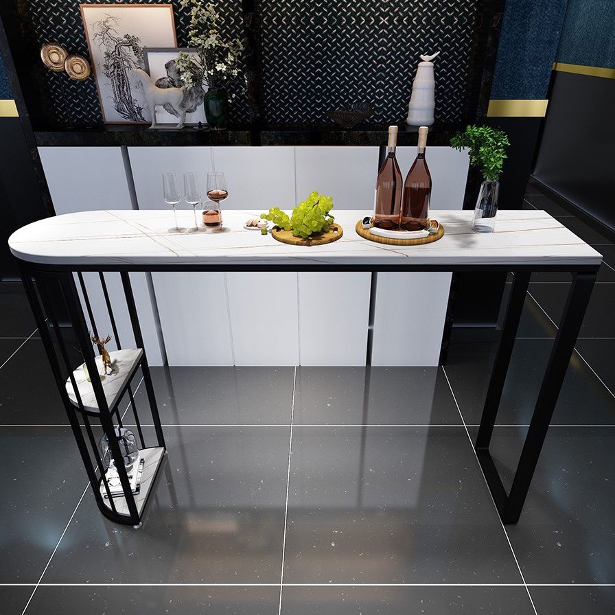 Table du comptoir supérieur blanc industriel Tableau de 42 pouces pour la cuisine