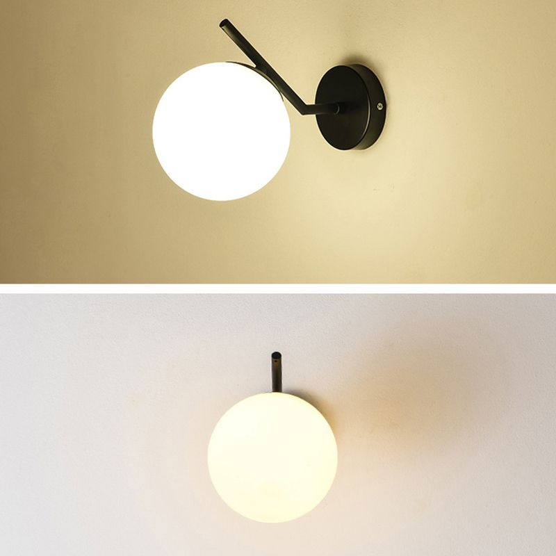 Sump a sfera leggera Sfonce lampada a fochea in metallo Sconcetto lampada per capezzale per letto