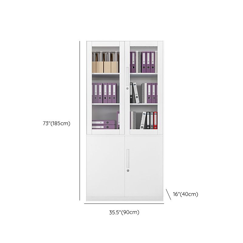 Contemporary File Cabinet Steel Frame Fire-Resistant File Cabinet