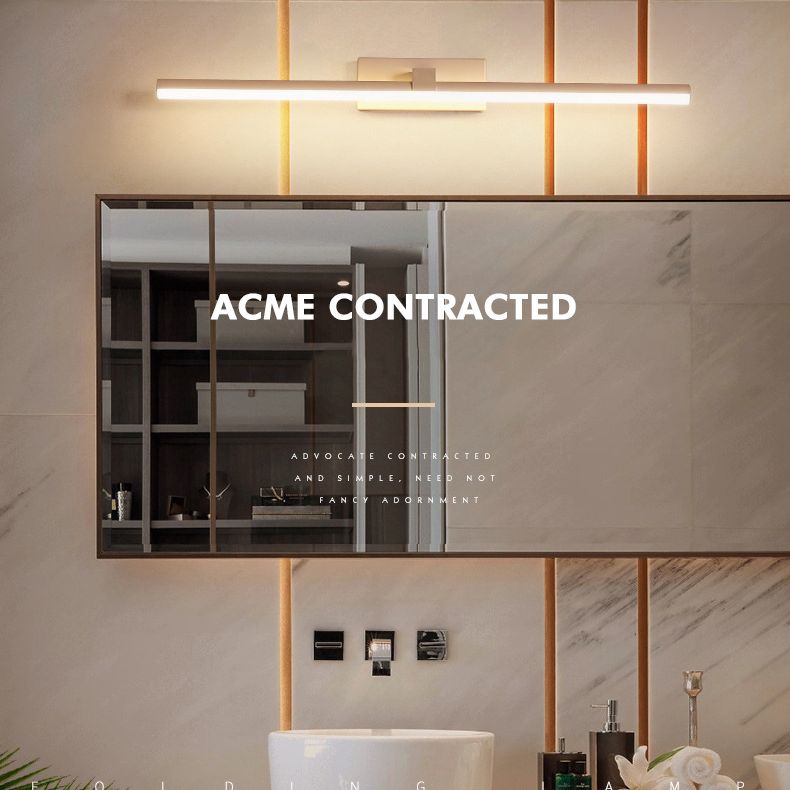 Simplicité moderne Cylindrical Mur Mound Vanity Lights Acrylique Gnonce Lights Fixtures pour salle de bain