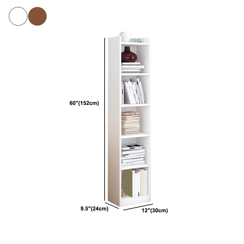 Engineer Wooden Bookcase Modern Home Living Room Corner Bookshelf
