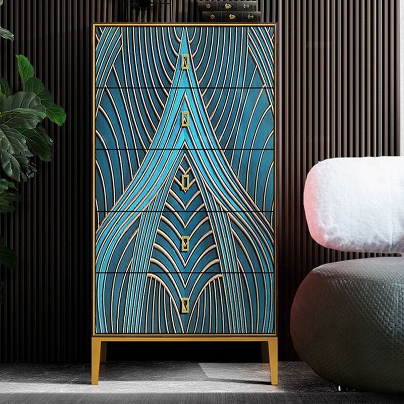 Modern Storage Chest Dresser Solid Wood Storage Chest , 15.6 Inch Width