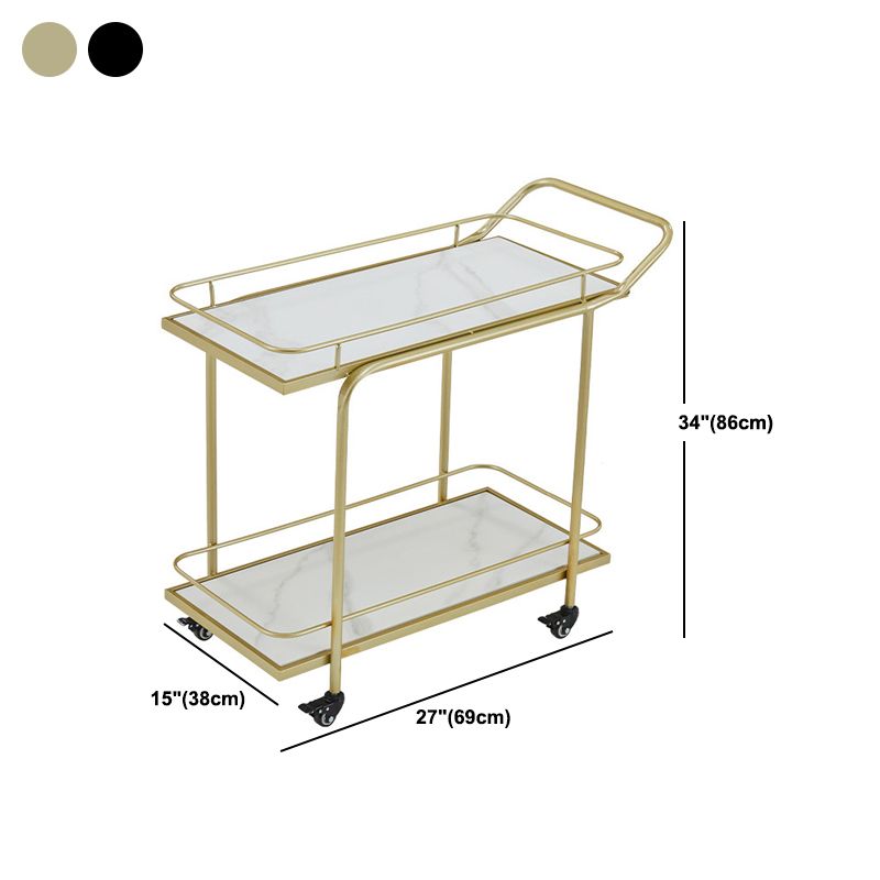 27.55" High Rolling Contemporary Prep Table Stone Prep Table for Restaurant