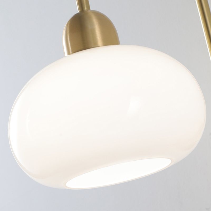 Modern Style Wall Lamp 1-Light Wall Mount Lamp with Glass Shade for Bedroom