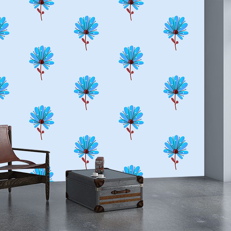 Plant Resistant Mural Wallpaper Illustration Sleeping Room Wall Mural