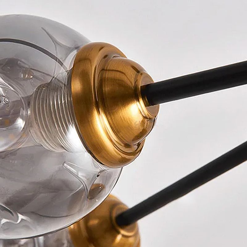 Lampade del lampadario in metallo sputnik moderno lampada sospesa per soggiorno