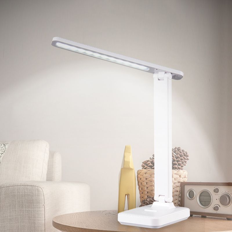 Linear Night Table Lamp Modern Style Metal 1-Light Nightstand Lamp