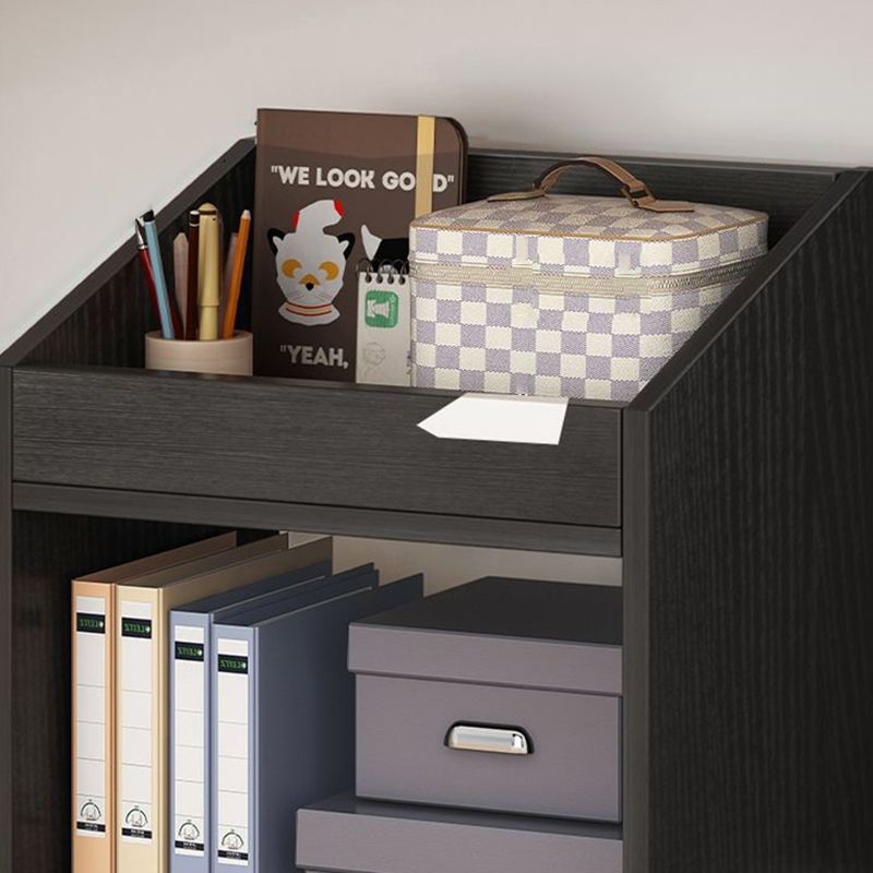 Modern Style Bookshelf Home Holzregalbuchhandel mit Zaubererrädern