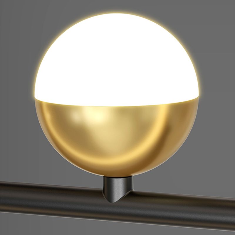 Silica Gel LED Island Light in Modern Creative Style Aluminium Linear Pendant Light for Dining Room