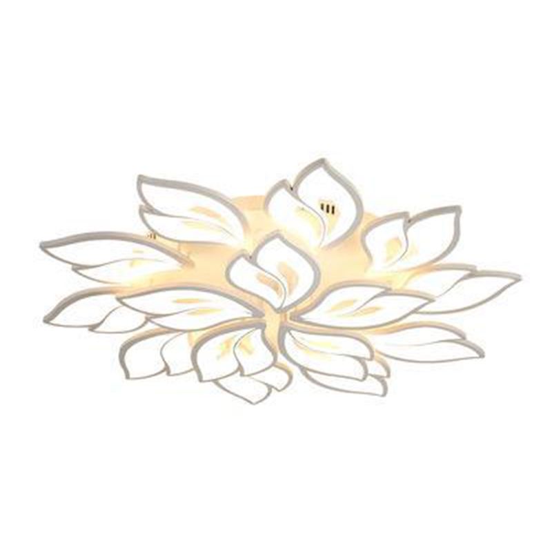 Las luces multi de acrílico rasantes de las lámparas de techo del estilo moderno del flor llevaron la lámpara rasante del soporte