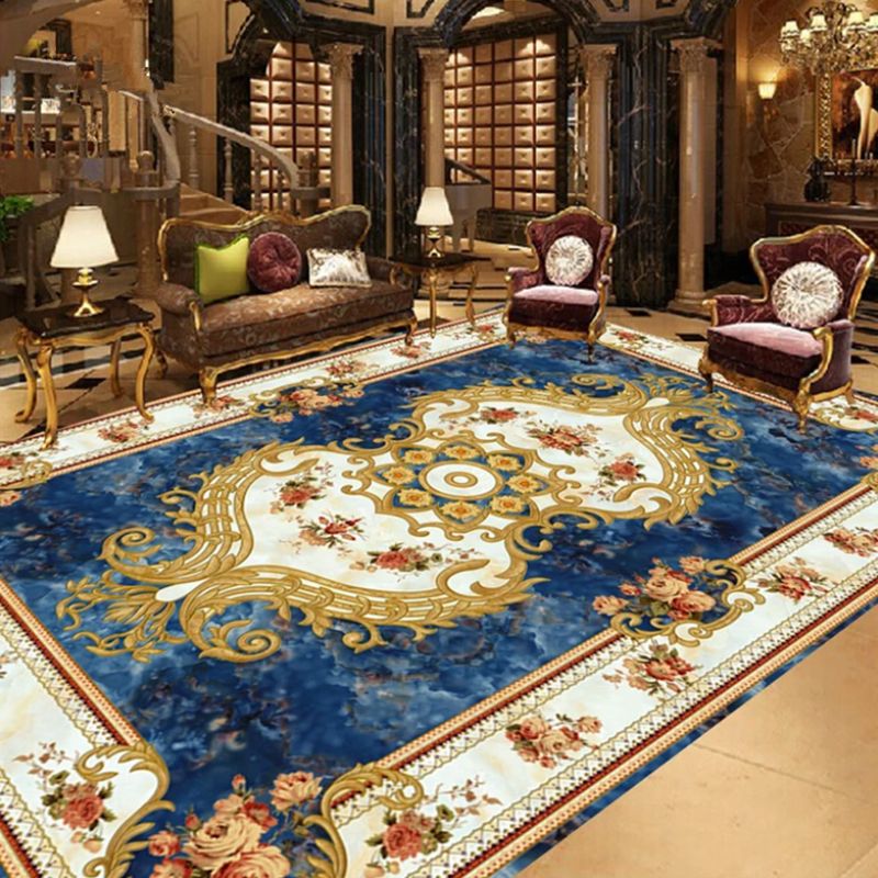 Empire Floral Area Rug Multicolor Victorian Carpet Synthetics Stain Resistant Anti-Slip Backing Pet Friendly Rug for Lounge