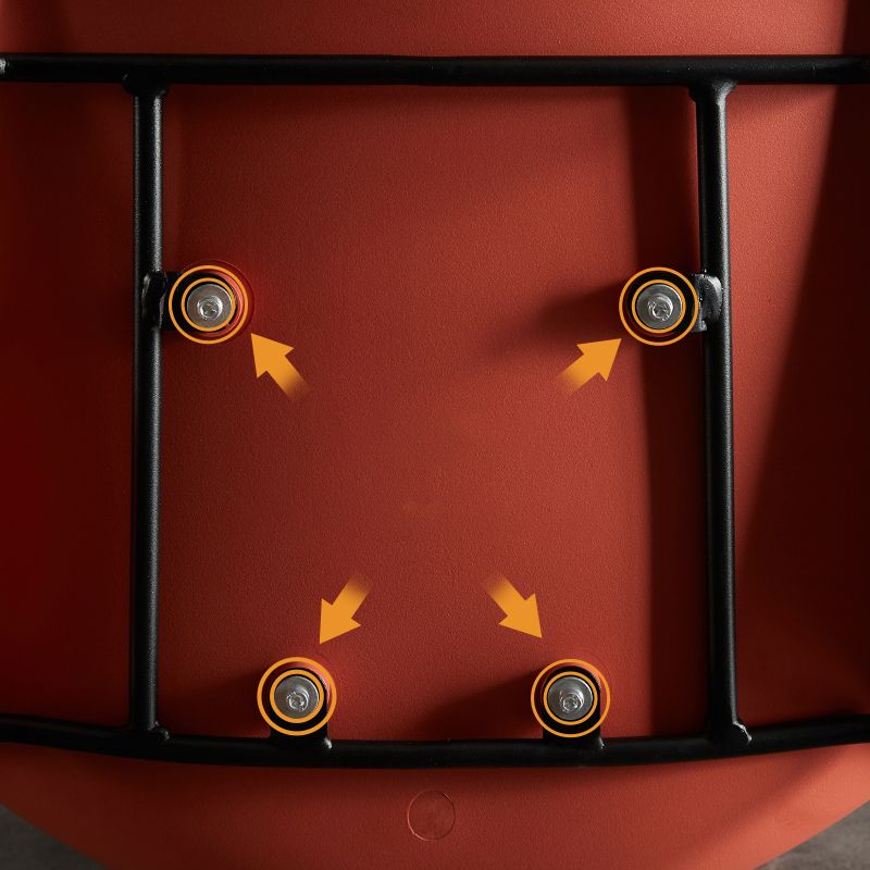 Industrial Style Metal Dining Room Chairs Armless Dining Chair for Restaurant