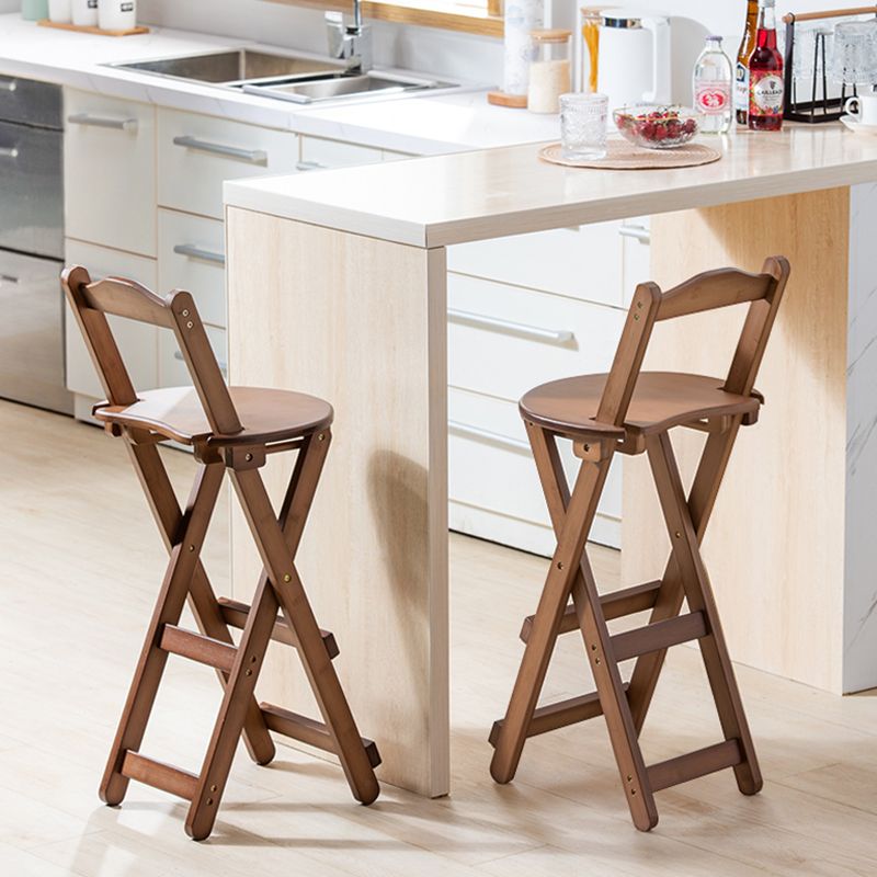 Vouwen houten tegenhoogte ontlasting ronde lage rug moderne arm minder ontlasting