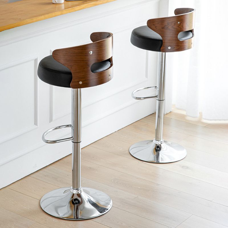 Moderner Metallhocker mit drehbarem und höhenverstellbarem, schlichtem Barhocker für das Wohnzimmer
