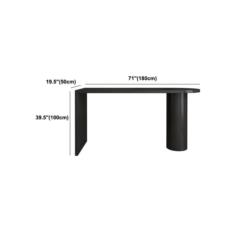 Modern 1/2 Pieces Bar Table Set Pine Wood Counter Table with High Stools for Dining Room