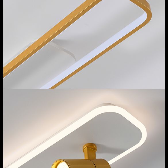 Modern Minimalist Style Linear LED Flush Mount Spotlight Acrylic Flush Ceiling Light