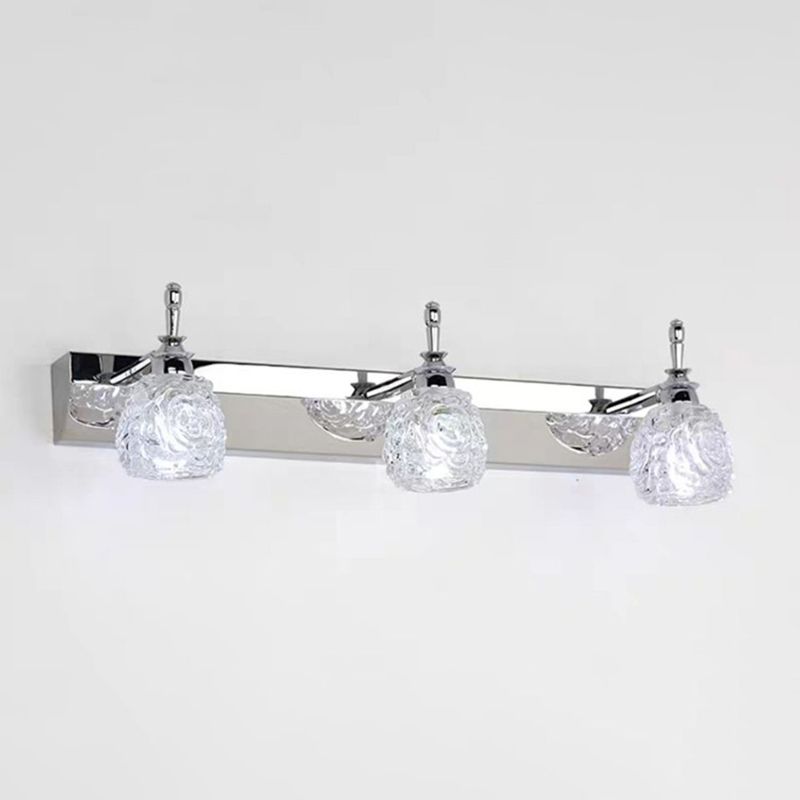 Simple Makeup Mirror Light Nordic Modern Toilet Bathroom Glass Shade Mirror Lamp Fixture