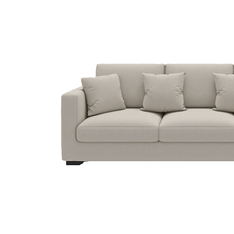 Square Arm Sofa 31.49" D x 33.46" H Loose Back Sofa for Living Room