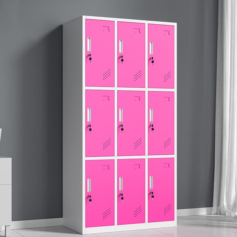 Hinged Wardrobe Cabinet Contemporary Metal Wardrobe Armoire for Home