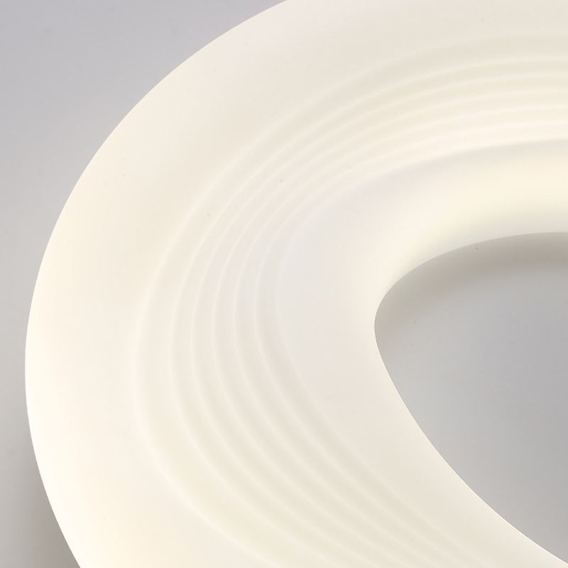 Modern LED Flush Round in White Iron and Acrylic Ceiling Flush Lighting