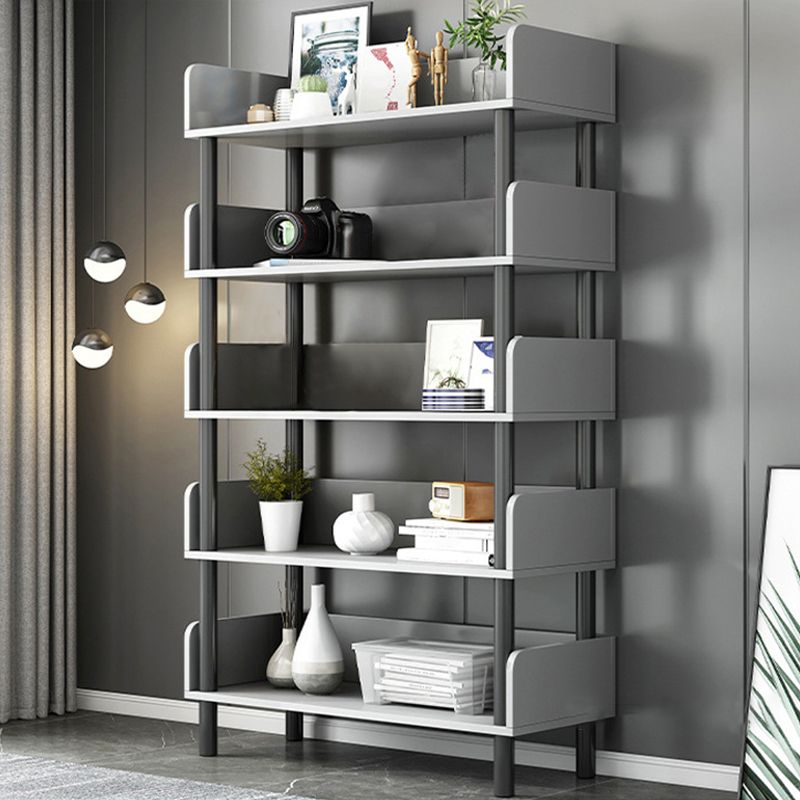 Engineered Wood Standard Bookshelf Open Back Bookcase with Shelves