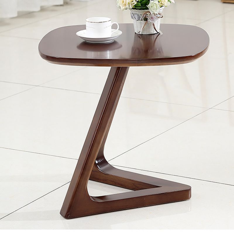 19.69" Tall Scandinavian Style Coffee Cocktail Table Wooden Round Coffee Table