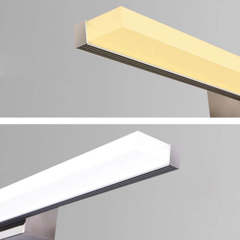 Rectangle LED Salle de salle de bain Cronce de vanité étanche simple Lumière pour coiffeuse