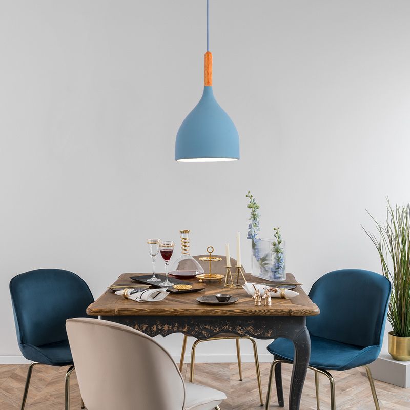 Bowl Shape Hanging Light Modern Style Metal 1 Light Hanging Lighting for Living Room