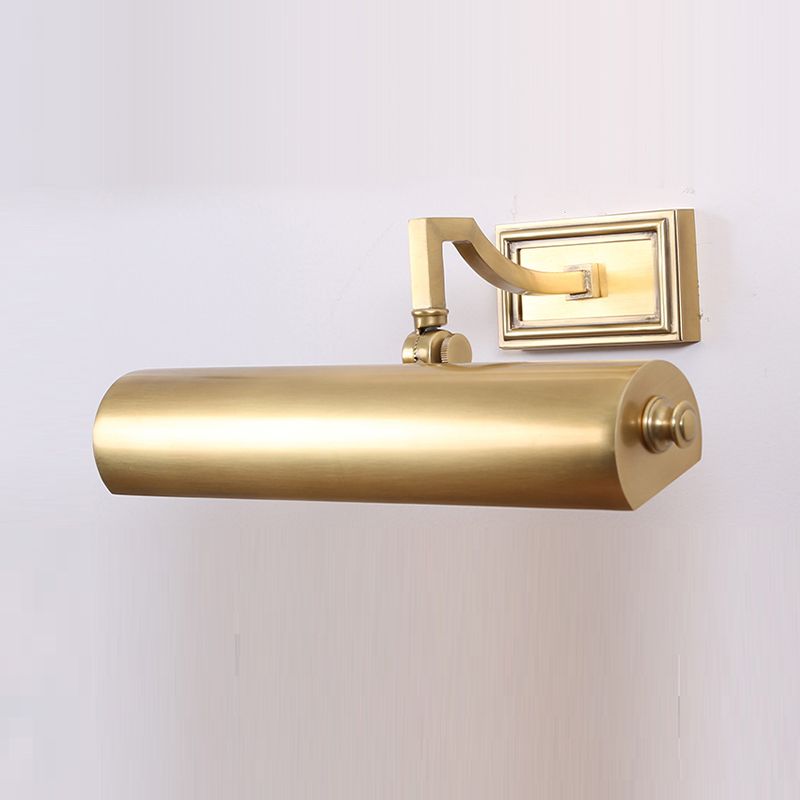 Modern Vanity Lighting Copper Wall Light Fixture in Gold for Bathroom