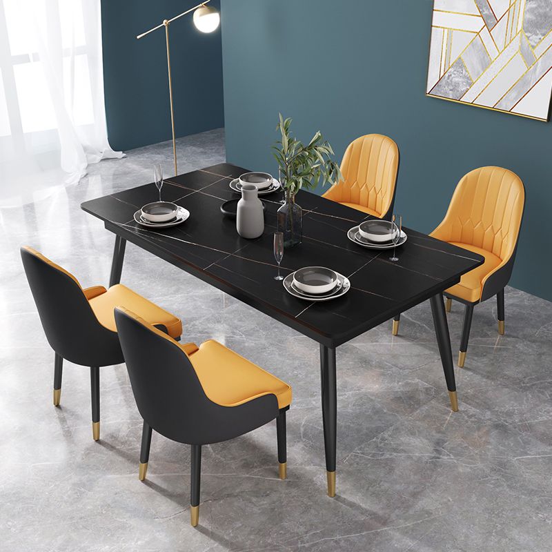 Glam 1/2/3/5/7 Pieces Dining Set Sintered Stone Dining Table Set for Home Use
