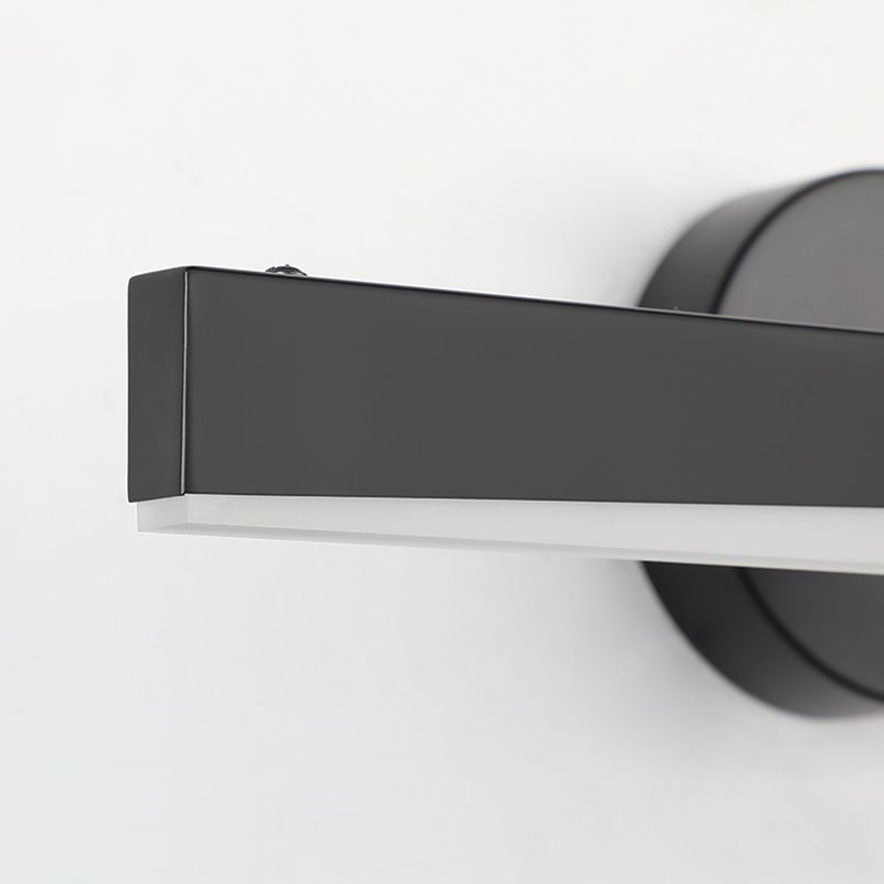 Minimalisme 1-Light LED Murce Murce Metal Mur Linet Mur moulé pour la salle de bain